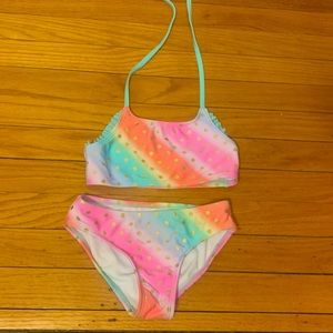 Cat & Jack rainbow bikini 6/6x